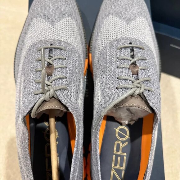 Cole Haan Zerogrand Stitchlite Wool Wingtip Oxford Mens Shoes Gray C28227 11.5 - Picture 3 of 5